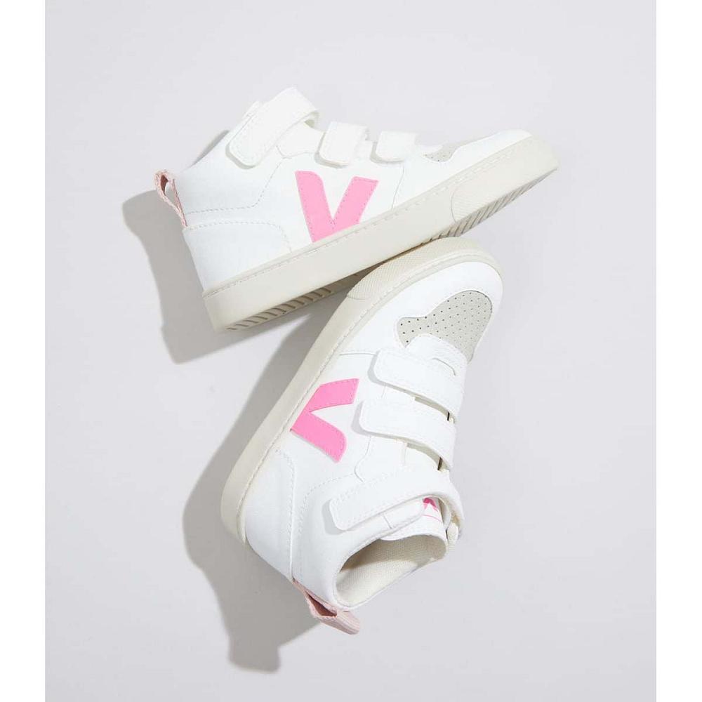 Veja V-10 MID CWL Topanky Detske White/Pink | SK 798XYU